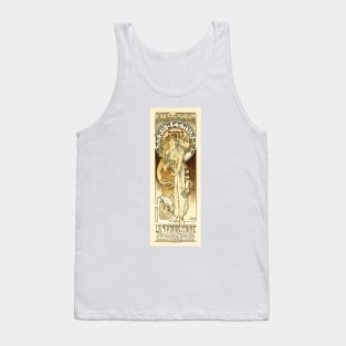 SARAH BERNHARDT French Theater Art Nouveau by Alphonse Mucha Tank Top